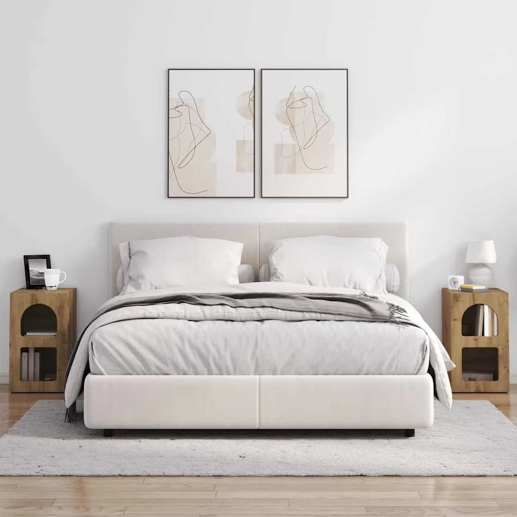 Nočna omarica ELST 2 kos Umetni hrast 29,5 x 33,5 x 50 cm - slika 4