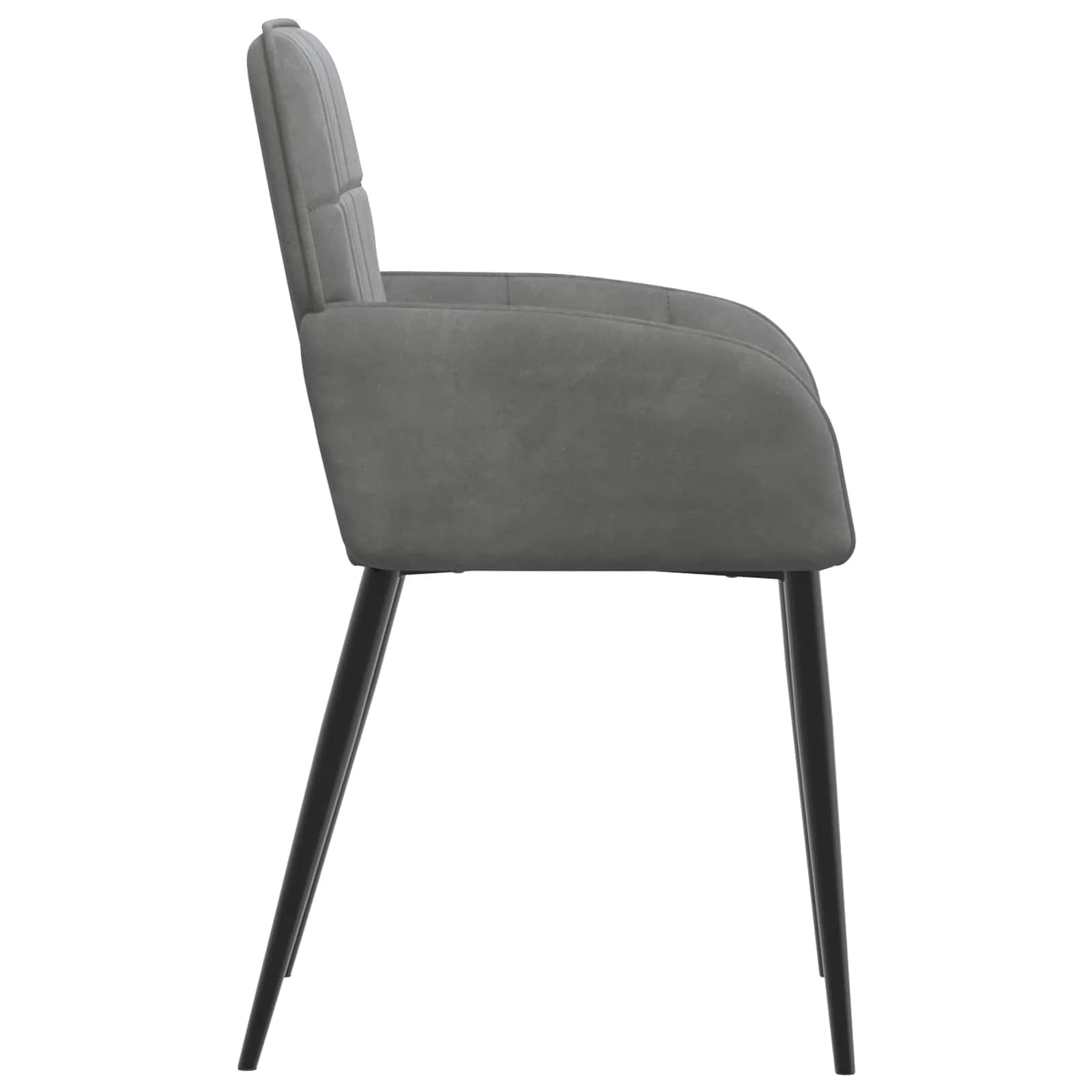 Jedilni stoli 2 kos Žamet Temno siva 57 x 50 x 85 cm - slika 4