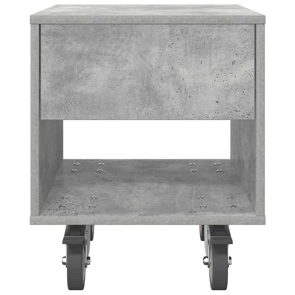 Nočna omarica 2 kos Betonsko siva 40,5 x 40 x 48 cm - slika 7