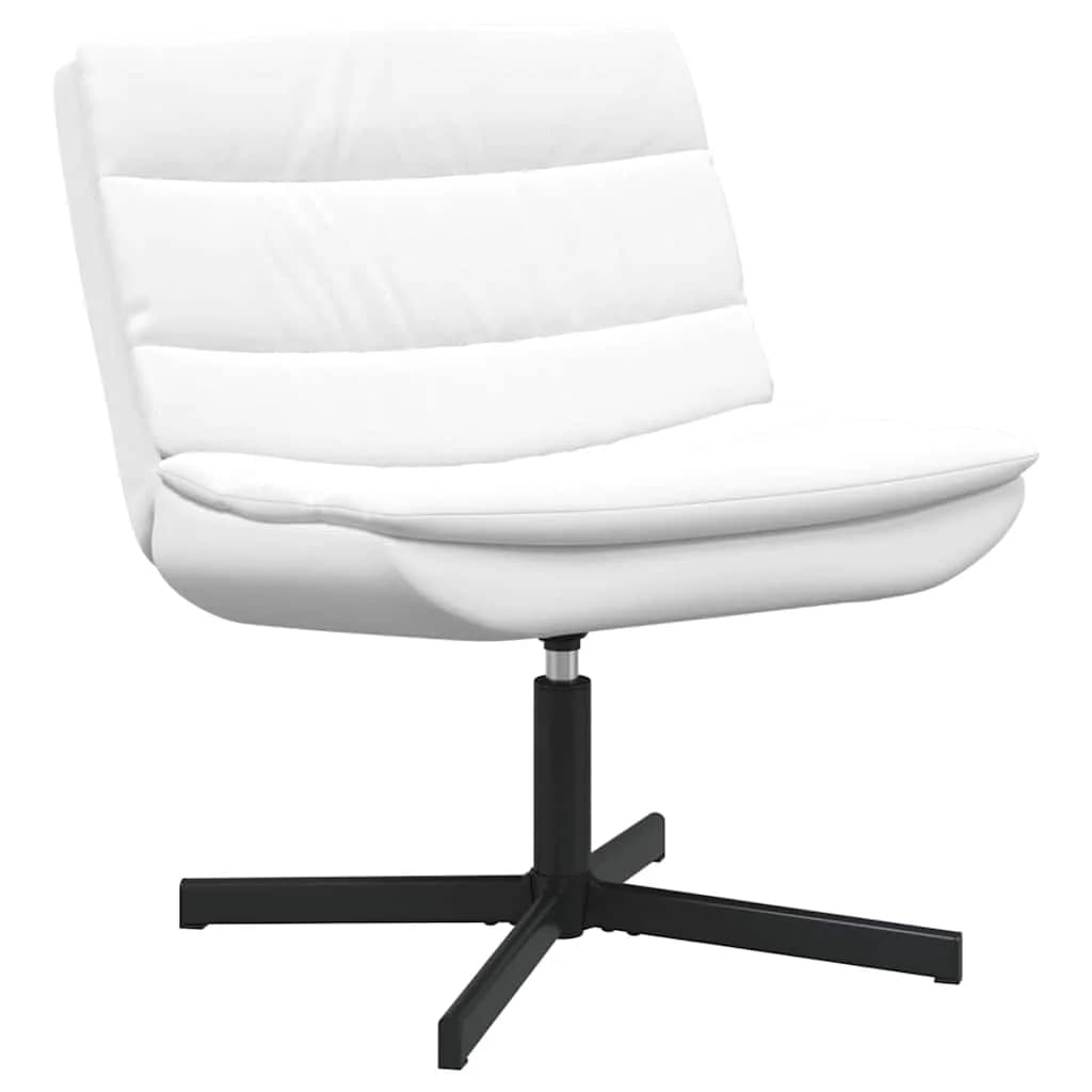 Vrtljiv stol Bela 63 x 75 x 76 cm Umetno usnje - slika 2
