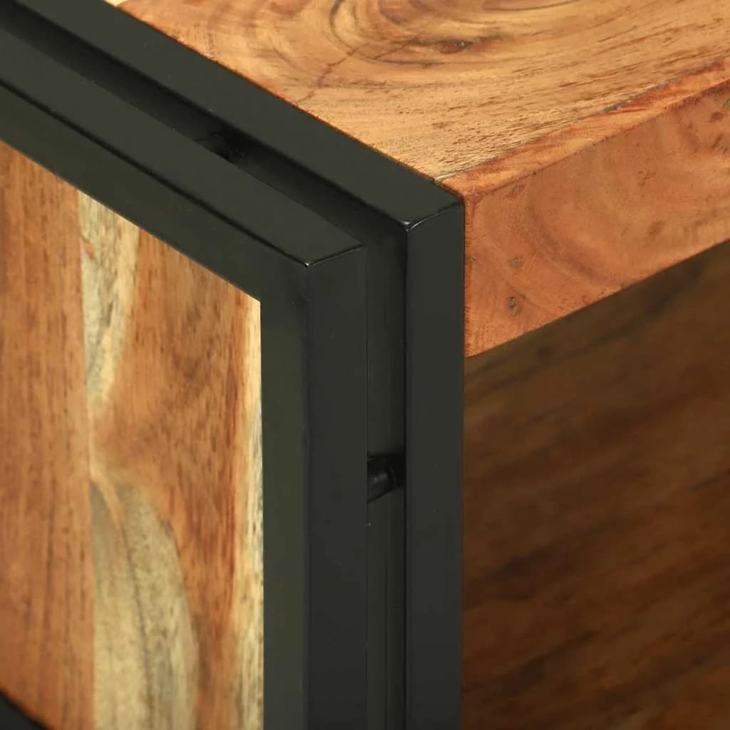 Klubska miza Rjava 120 x 50 x 38 cm Masiven les akacije - slika 7
