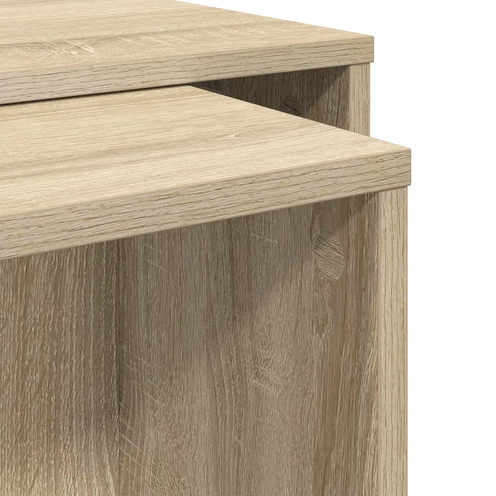 Set kavno mizico 2 kos Sonoma hrast 90 x 48 x 40 cm - slika 11