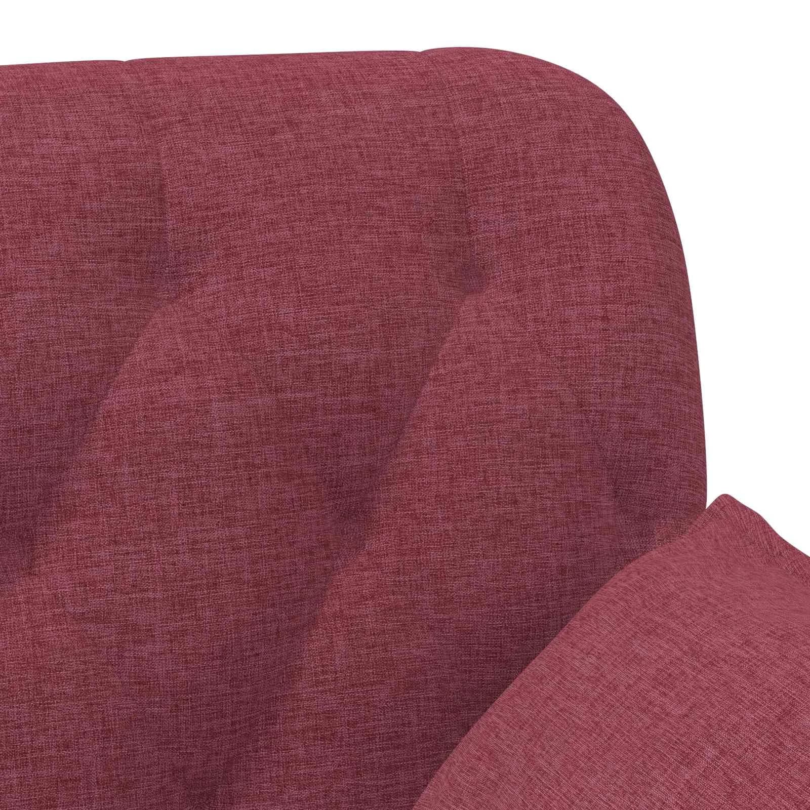 Dvojnica s gumbi Vinorodna rdeča 111 x 68 x 80 cm Blago - slika 7