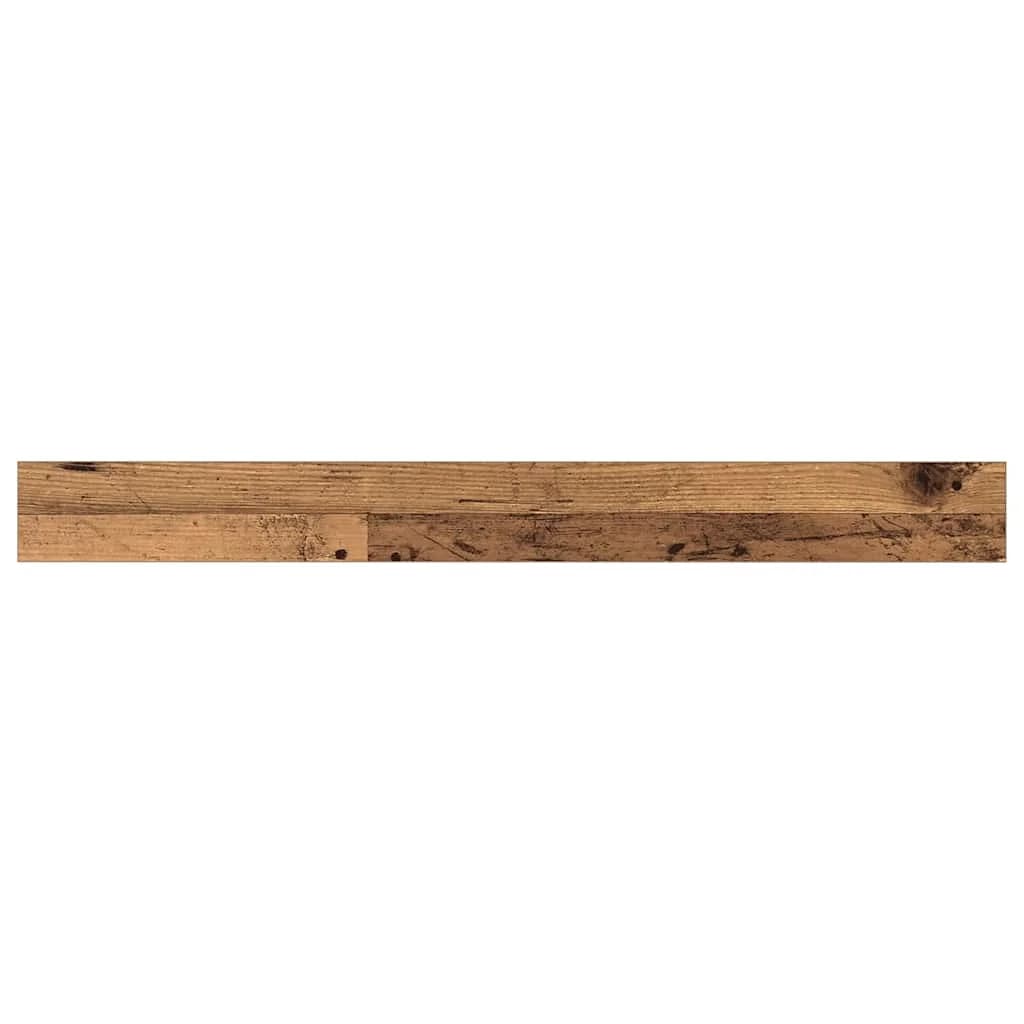 Polica za knjige 3 nivojev 4 kos 100 x 10 x 1,5 cm Rjava - slika 8