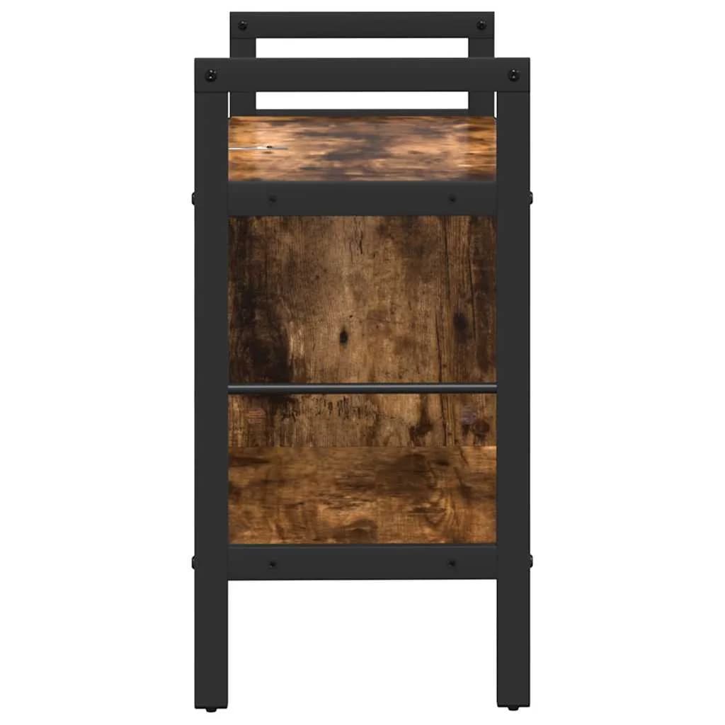 Knjižna polica 3 nivojev 75 x 30 x 58,5 cm Inženirski les - slika 6