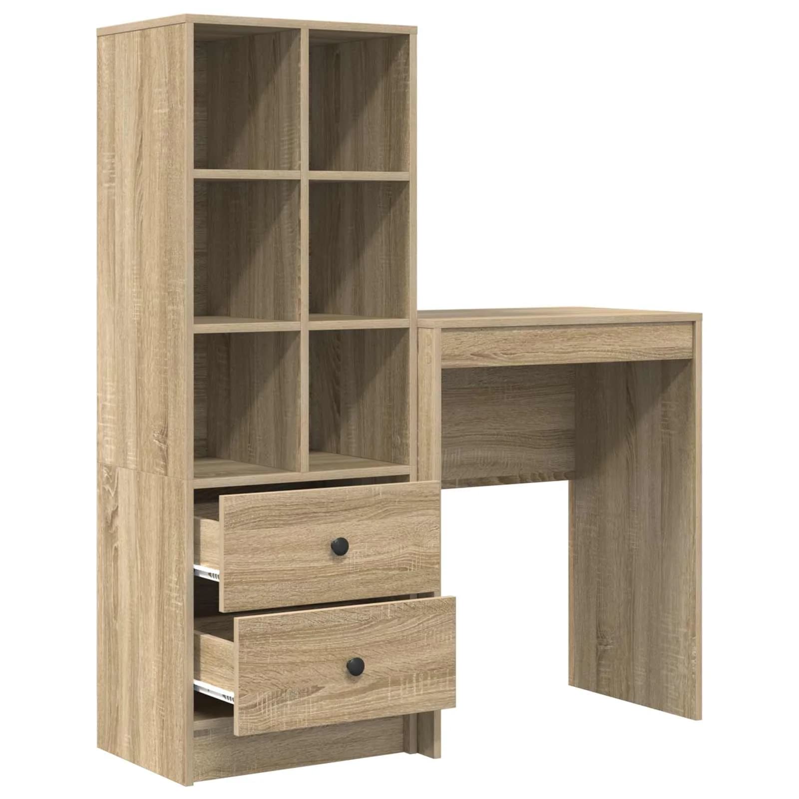 Miza Sonoma hrast 105,5 x 34 x 127 cm 2 kos - slika 7