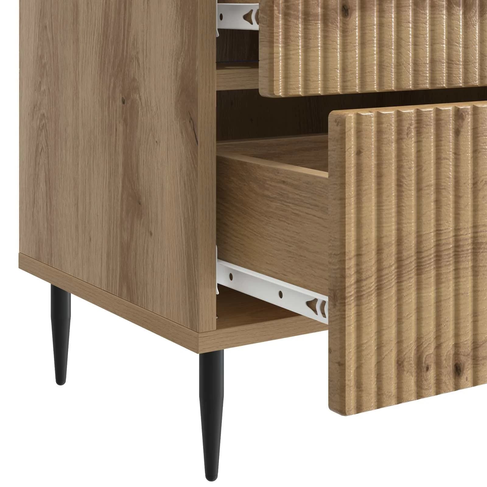 Nočna omarica Artisan hrast 43 x 34,5 x 47,5 cm Inženirski les - slika 9