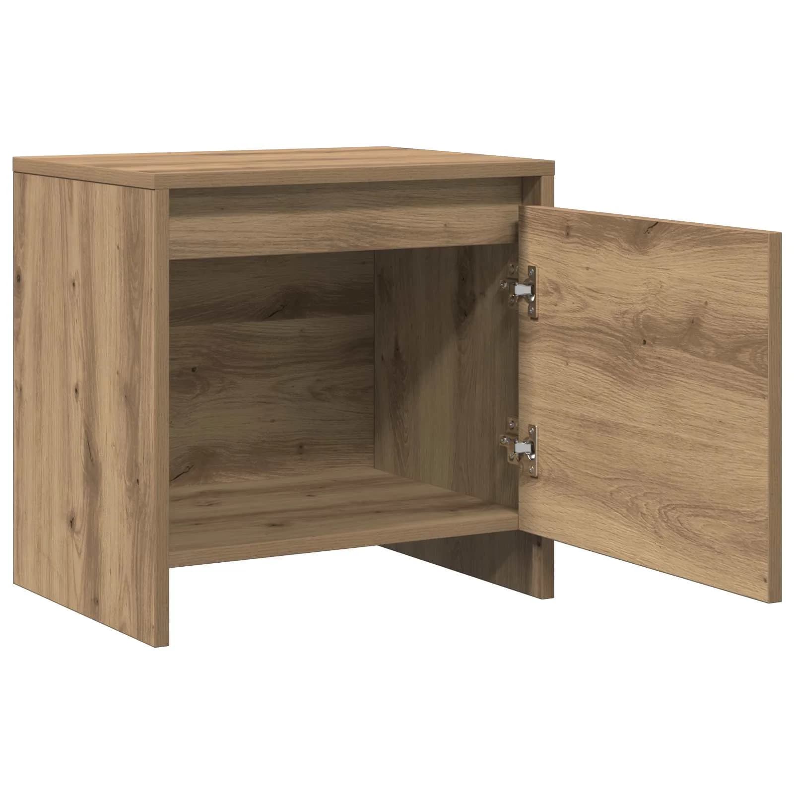 Nočna omarica Umetni hrast 45 x 34 x 44,5 cm Inženirski les - slika 5