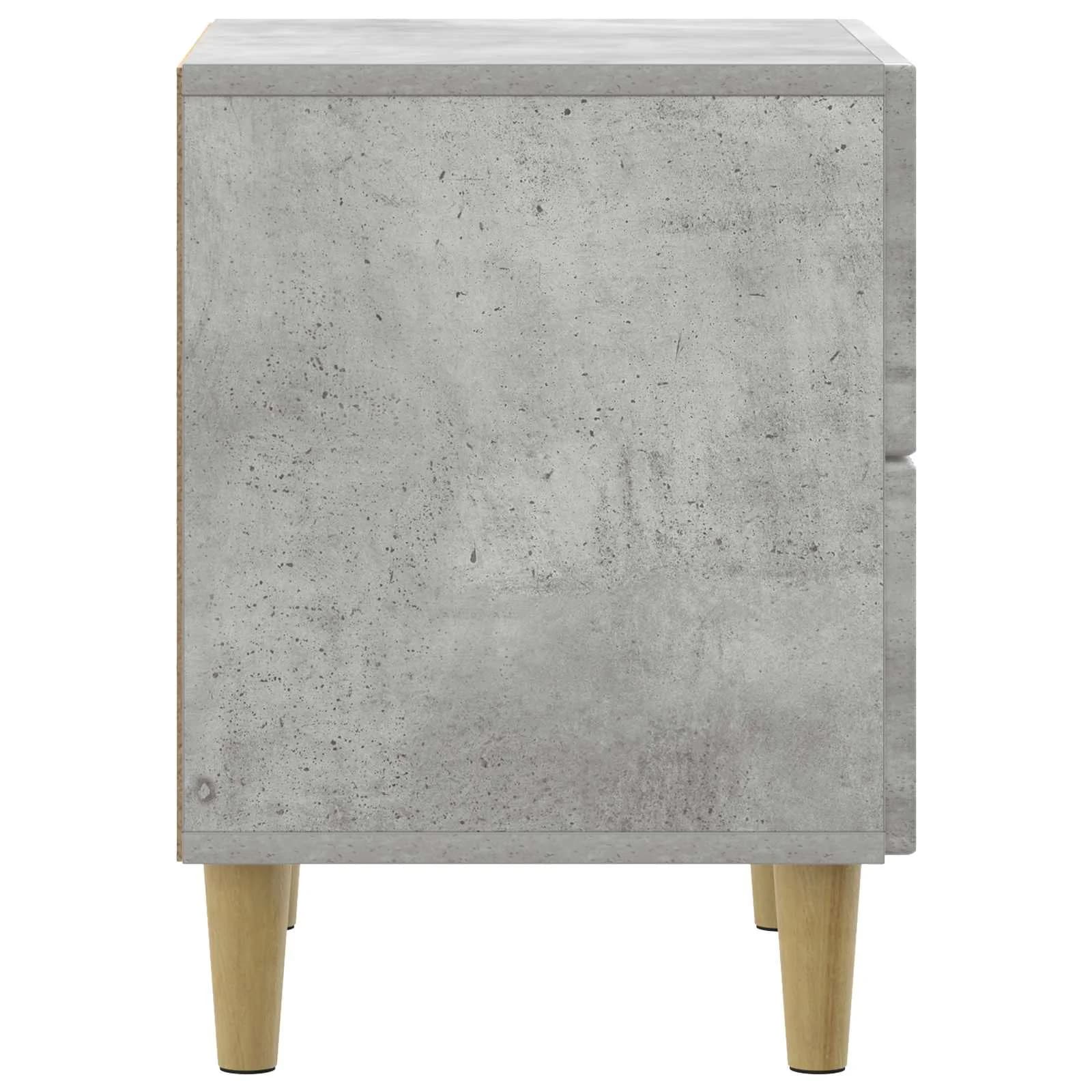 Nočna omarica Betonsko siva 43 x 34,5 x 48 cm Inženirski les - slika 6