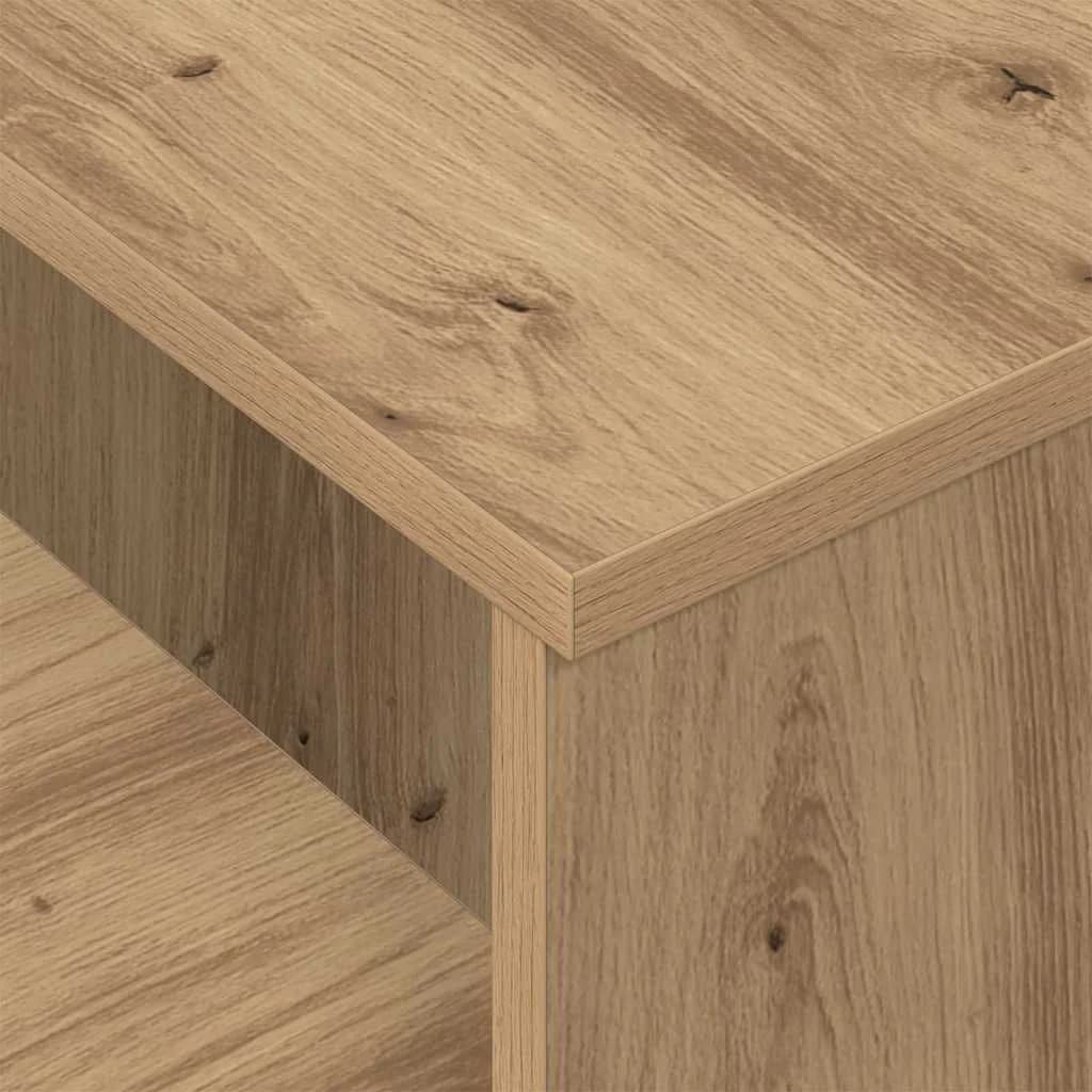 Konzolna miza Umetni hrast 91,5 x 35 x 38,5 cm Inženirski les - slika 9