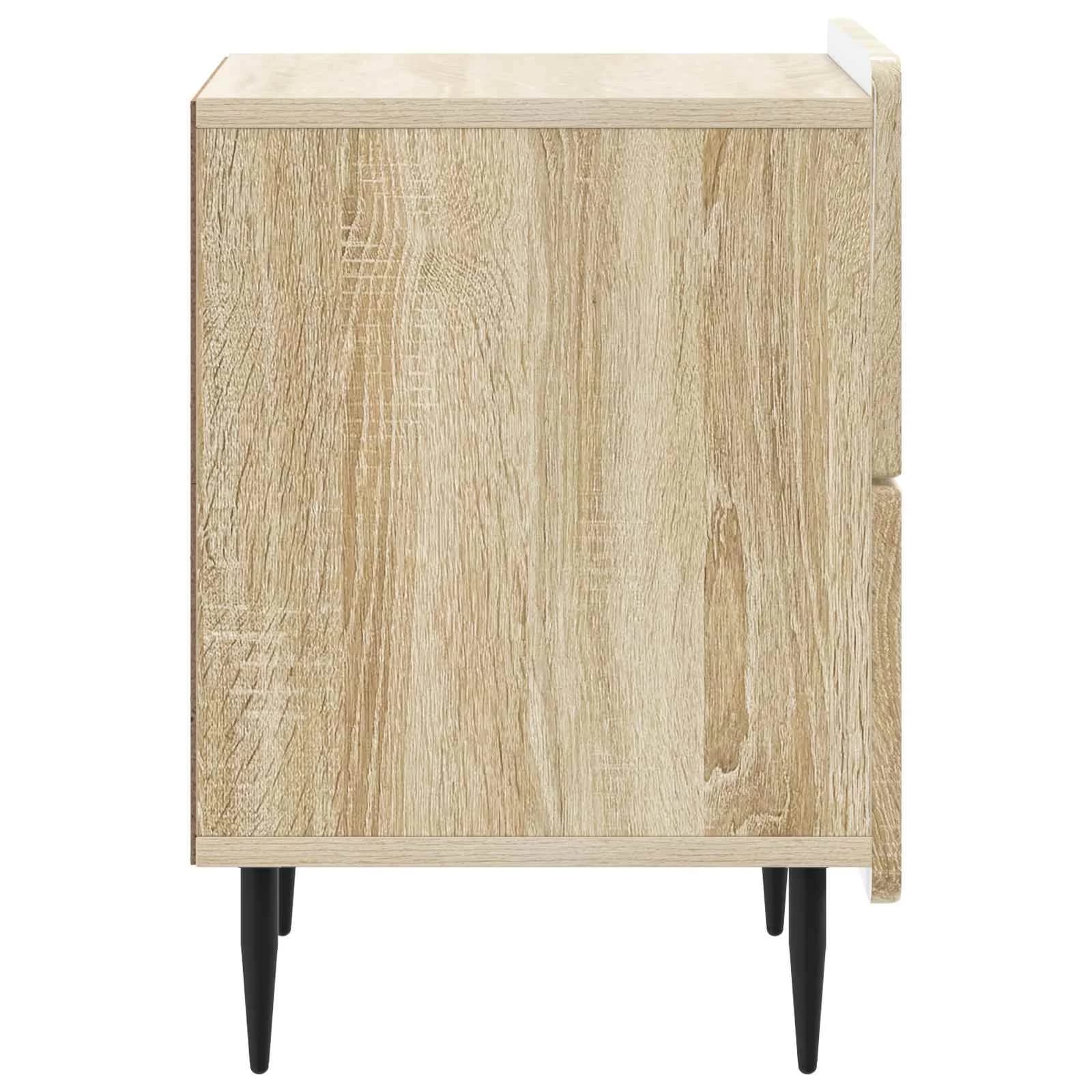 Nočna omarica Sonoma hrast 43 x 34,5 x 49,5 cm Inženirski les - slika 6