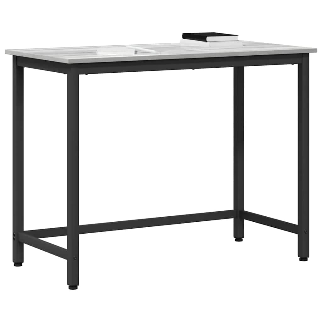 miza Siva Sonoma 80 x 50 x 76,5 cm Inženirski les in jeklo - slika 3