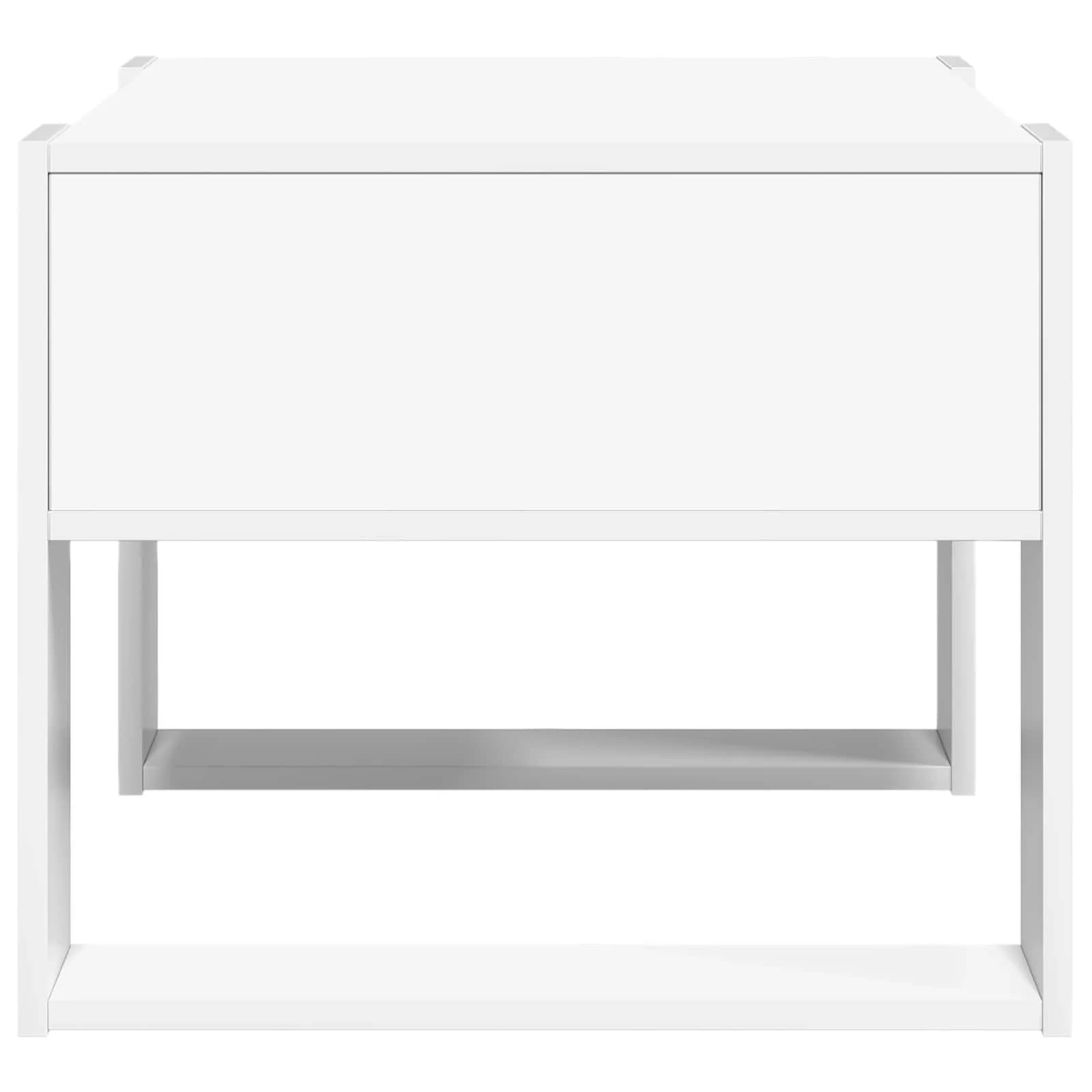 Klubska miza Bela 66 x 53 x 45 cm Inženirski les - slika 6