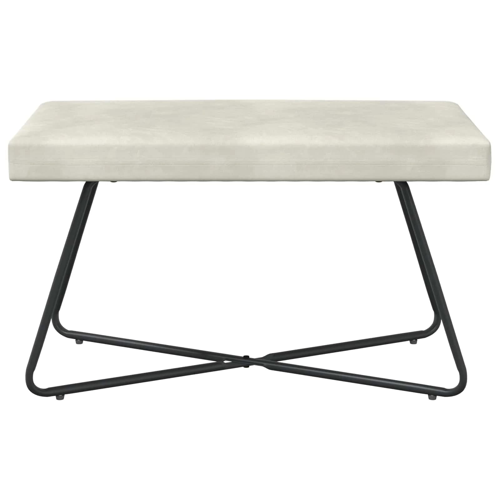klop Krem 80 x 40 x 45 cm Žamet - slika 5