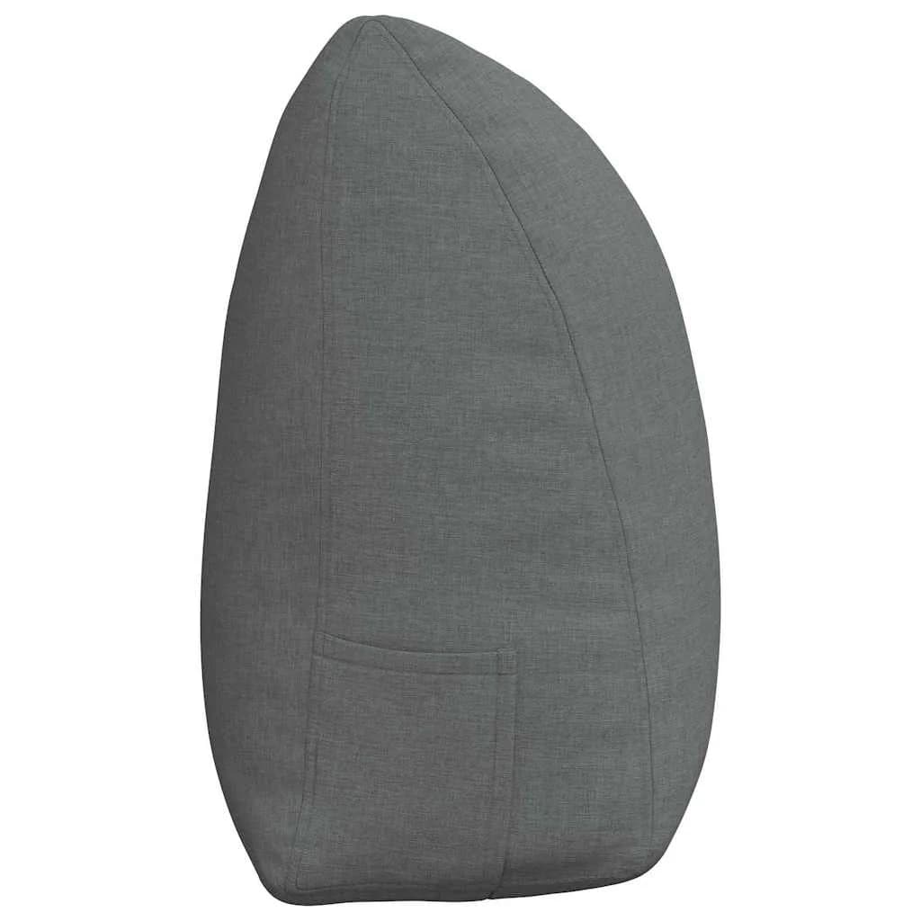 Poglavni vzglavnik Temno siva 160 x 24 x 50 cm blago - slika 7