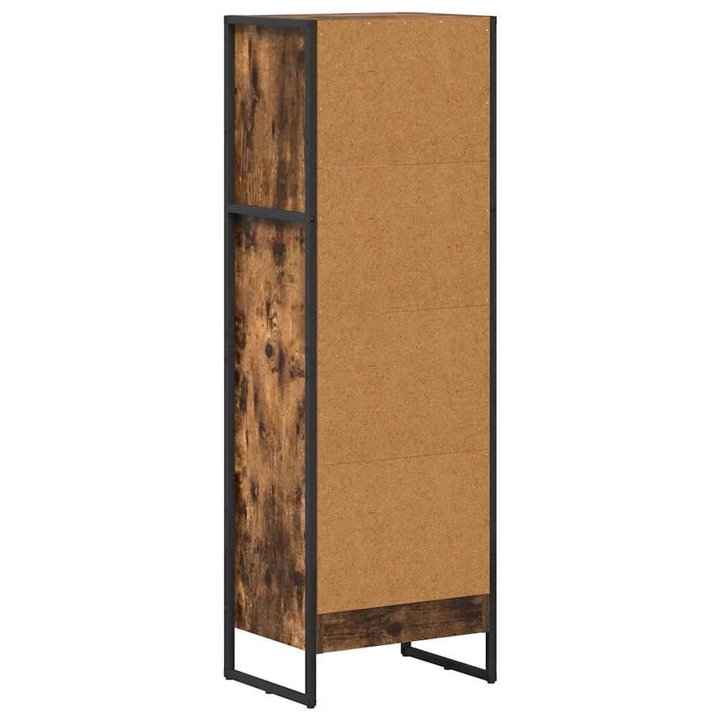 Knjigovni omar 40 x 30 x 121 cm Inženirski les Dimni hrast - slika 7