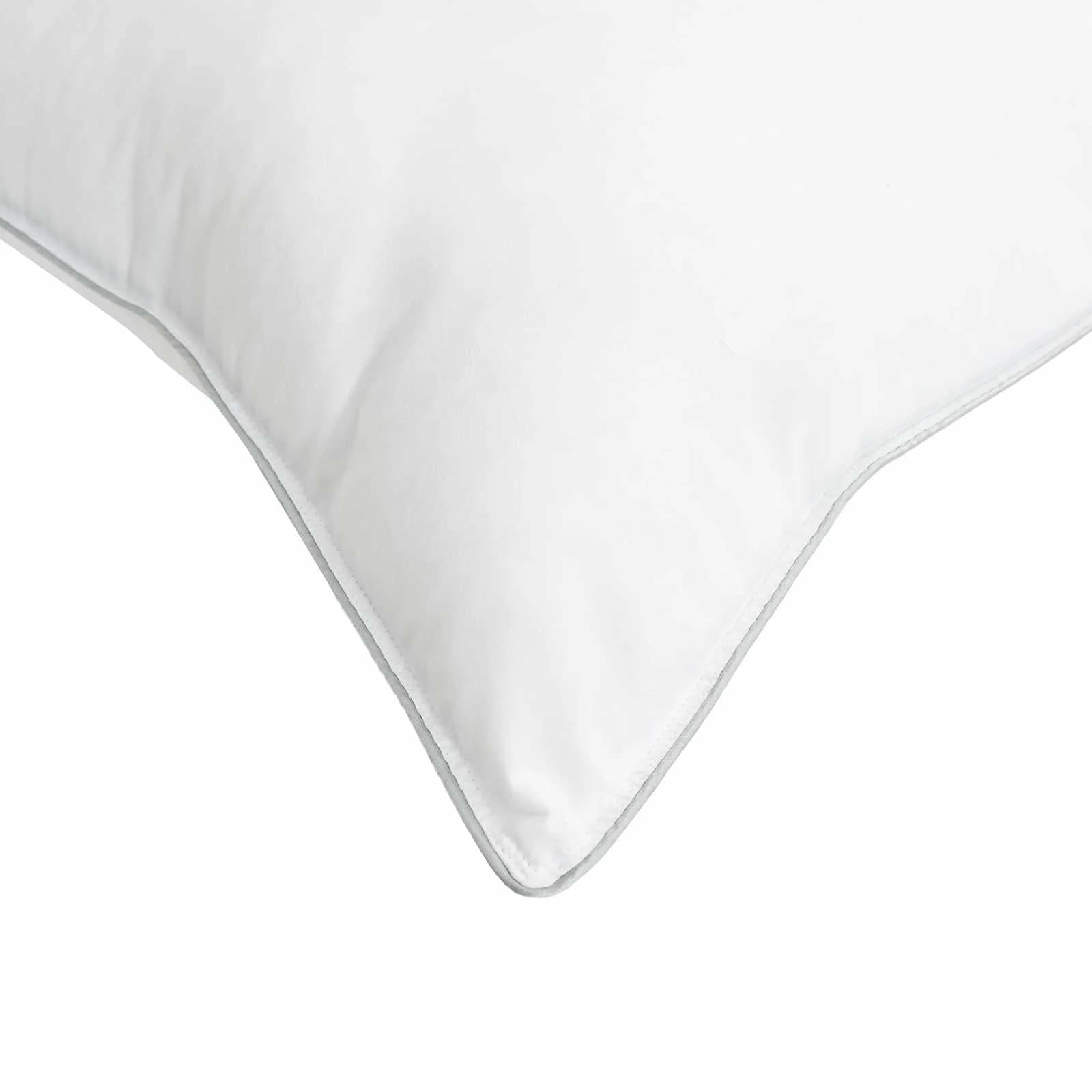 Vzglavnik 2 kos 50 x 70 cm Bambusova vlakna Bela - slika 4