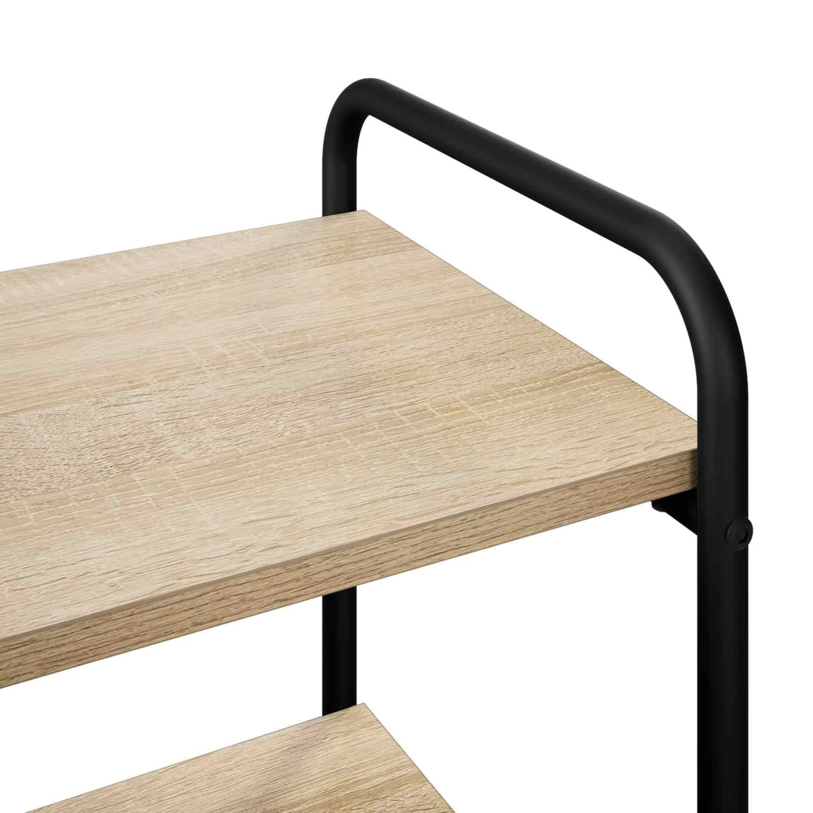 Konzolna miza Sonoma hrast 80 x 35 x 75 cm Inženirski les - slika 6