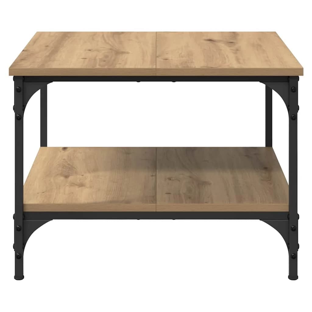 Klubska miza Umetni hrast 55 x 55 x 40 cm Inženirski les - slika 6