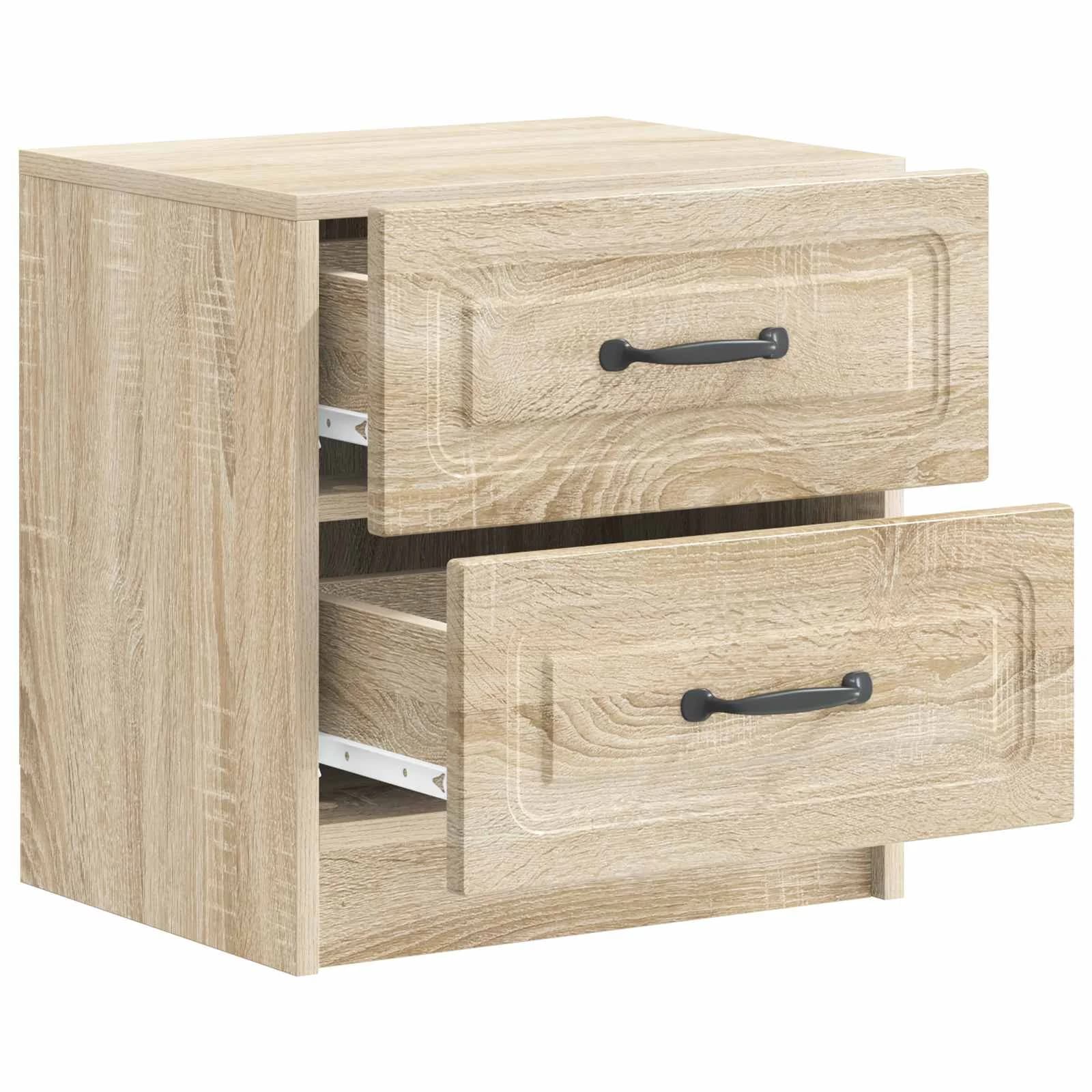 Nočna omarica Sonoma hrast 43 x 34,5 x 44,5 cm Inženirski les - slika 4