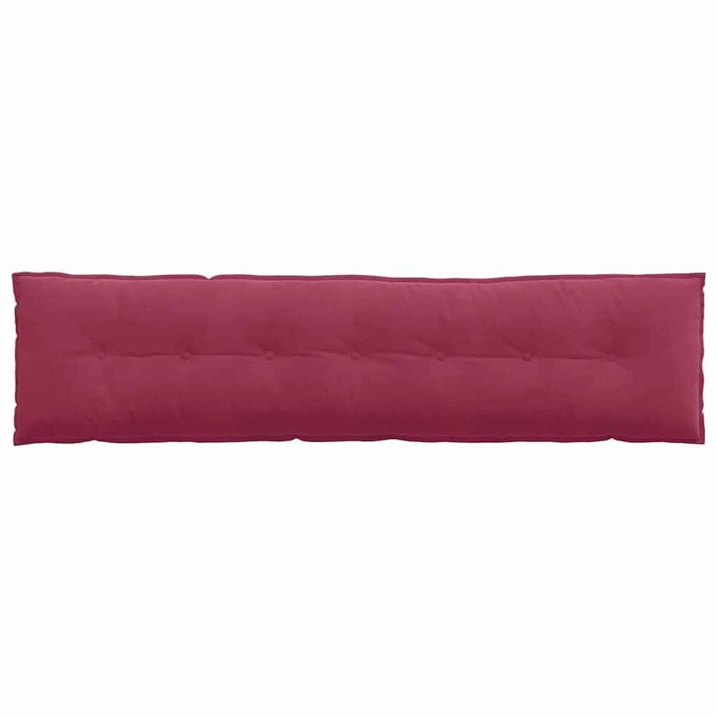 Poglavni vzglavnik Vinorodna rdeča 200 x 50 cm Žametna tkanina - slika 6