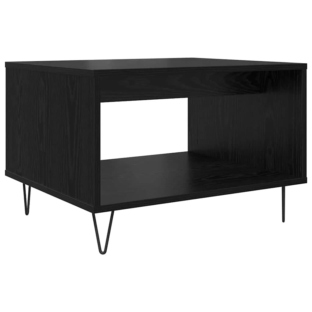 Klubska miza Črni hrast 60 x 50 x 40 cm Inženirski les - slika 2