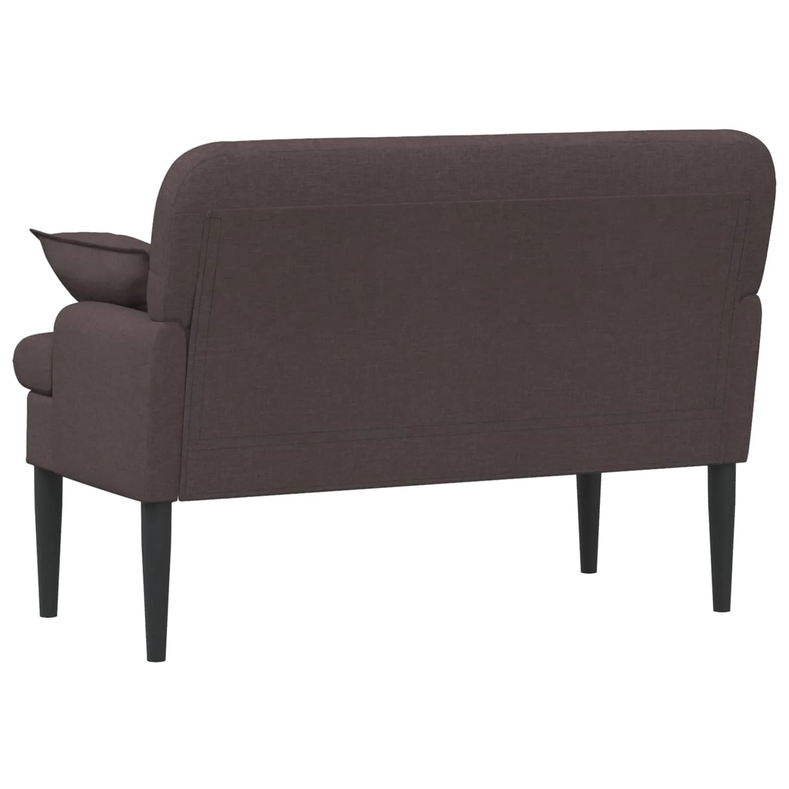 Dvojnica s gumbi Temno rjava 111 x 68 x 80 cm Blago - slika 5