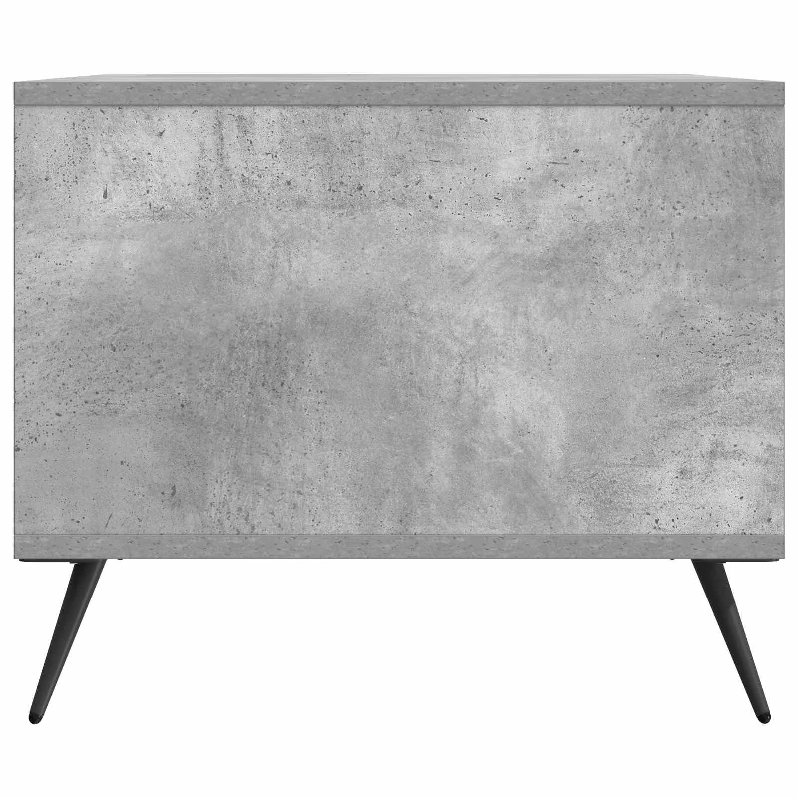 Klubska miza Betonsko siva 90 x 50 x 40 cm Inženirski les - slika 6