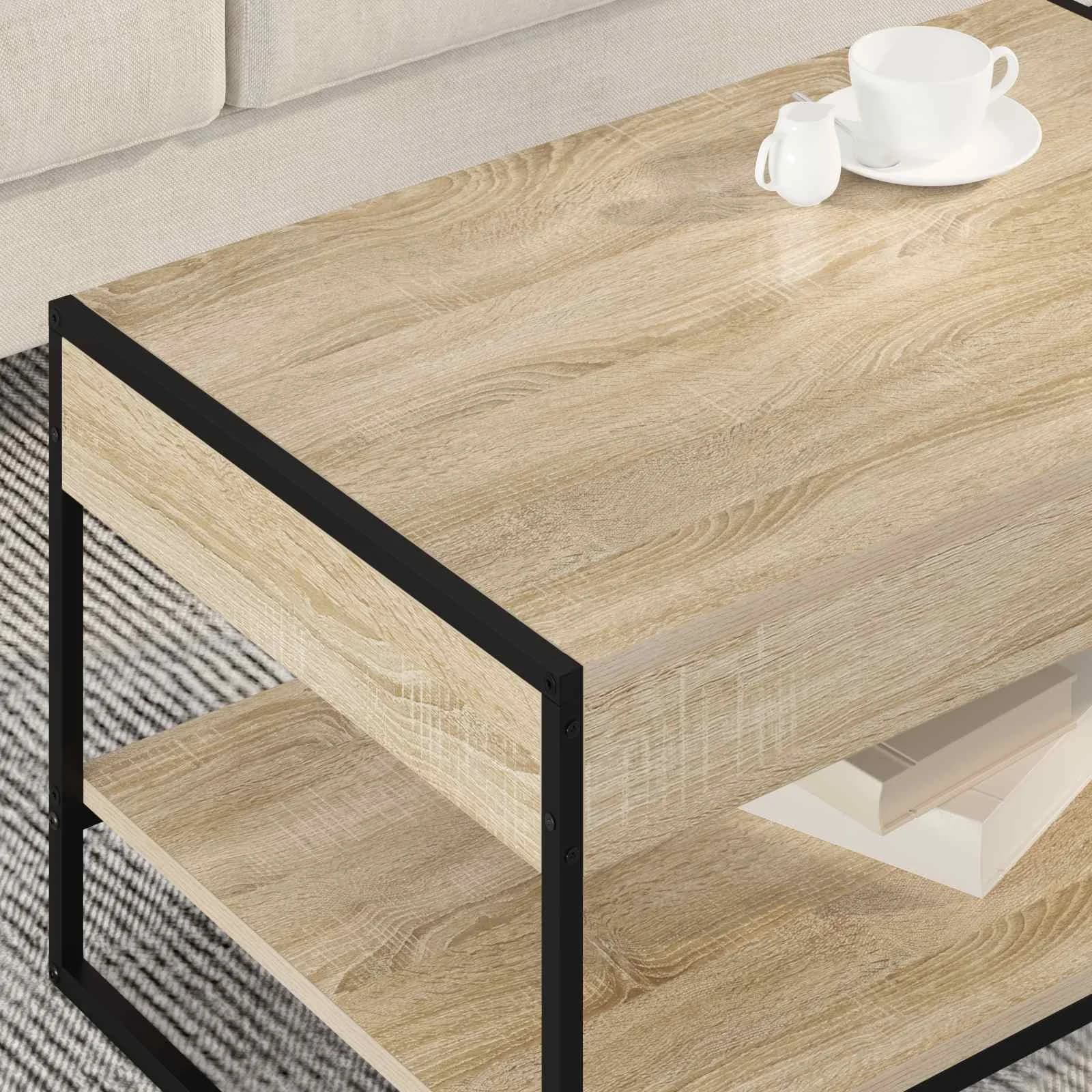 Klubska miza Sonoma 80 x 50 x 40 cm Inženirski les - slika 4