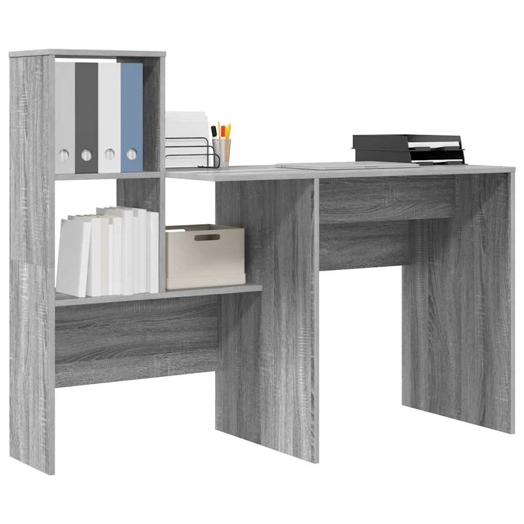 Miza Siva Sonoma Inženirski les 131,5 x 50 x 106,5 cm - slika 3