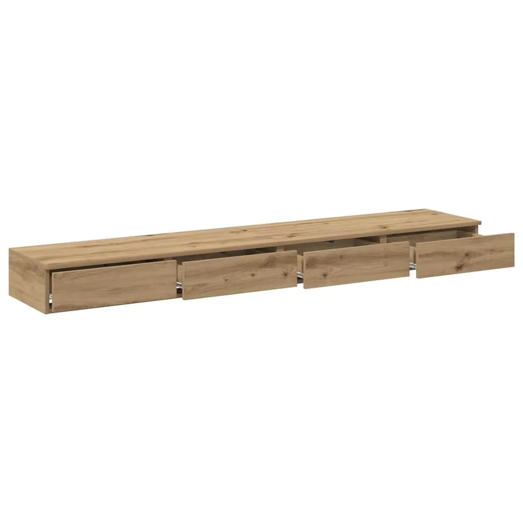Posteljni predali s predalom Umetni hrast 180 x 36,5 x 16,5 cm - slika 5