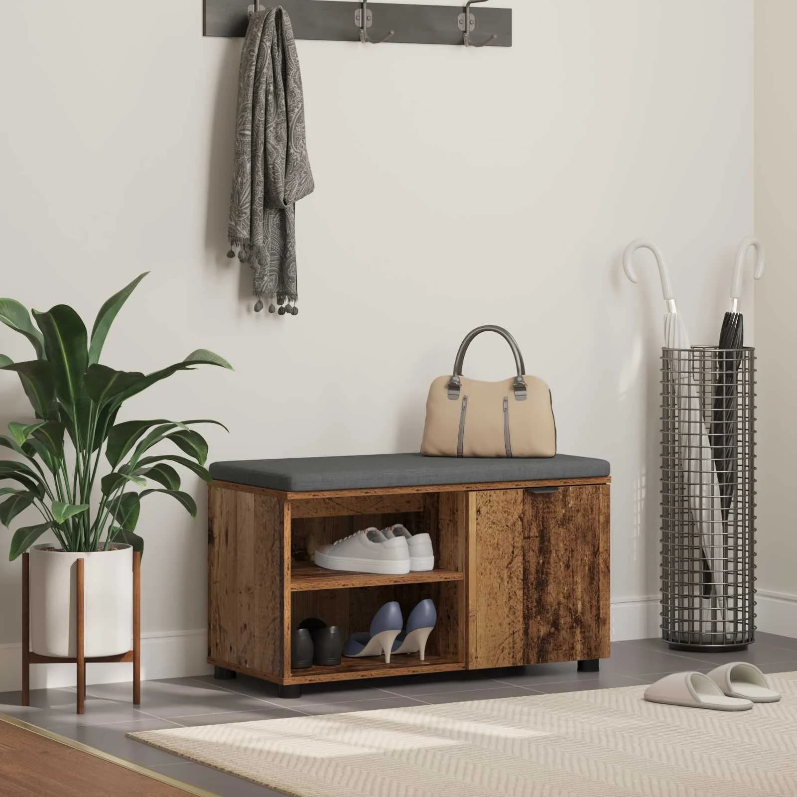Haldna klop Star les 80 x 38 x 46 cm Oblikovan Les in Tkanina