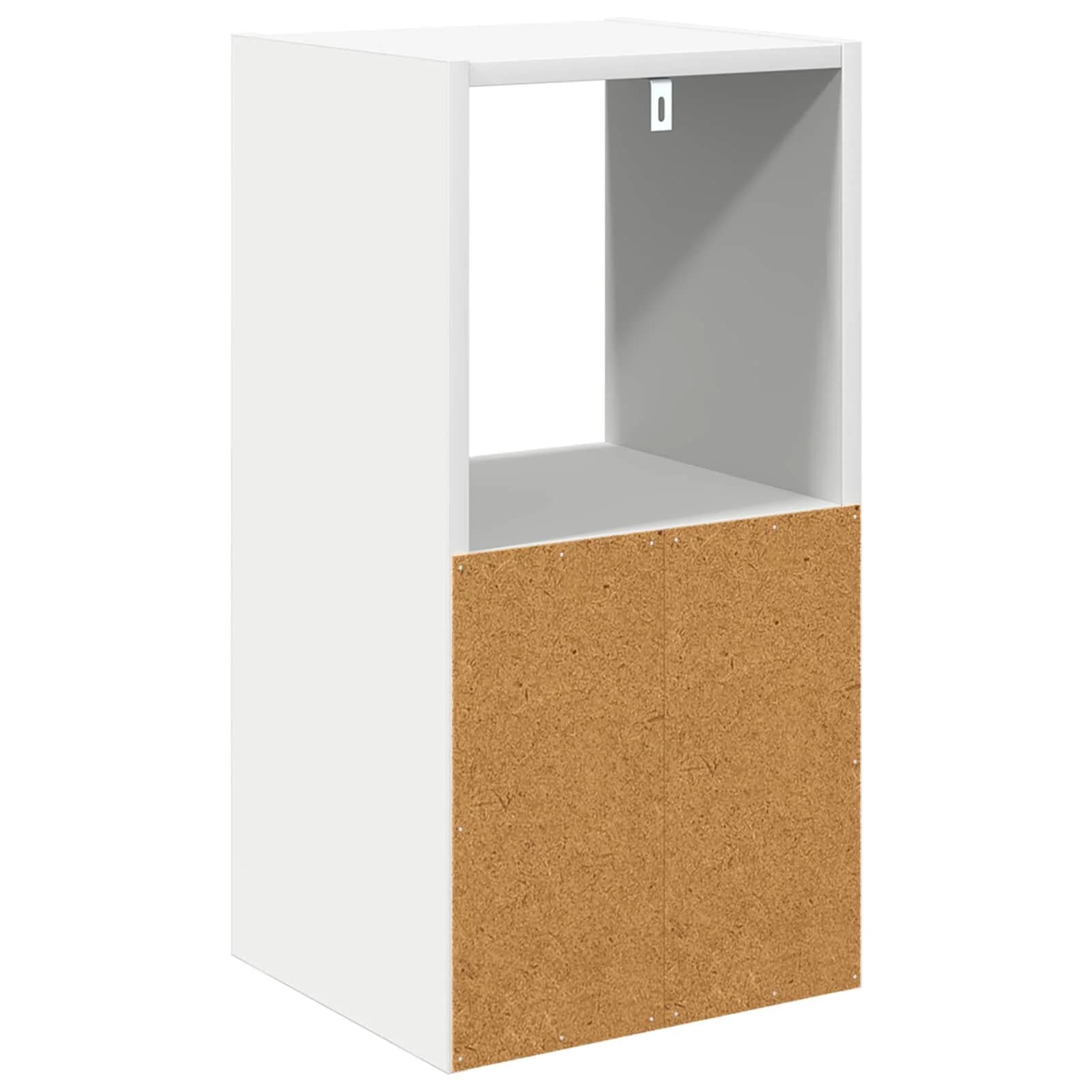 Nočna omarica Bela 30,5 x 27 x 59,5 cm Inženirski les - slika 8