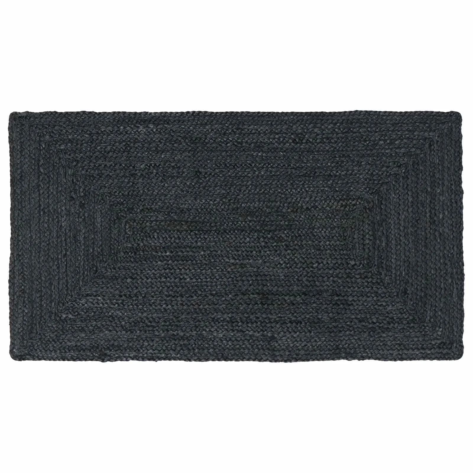 Preproge za površine Pravokotna Temno siva 60 x 110 cm Juta