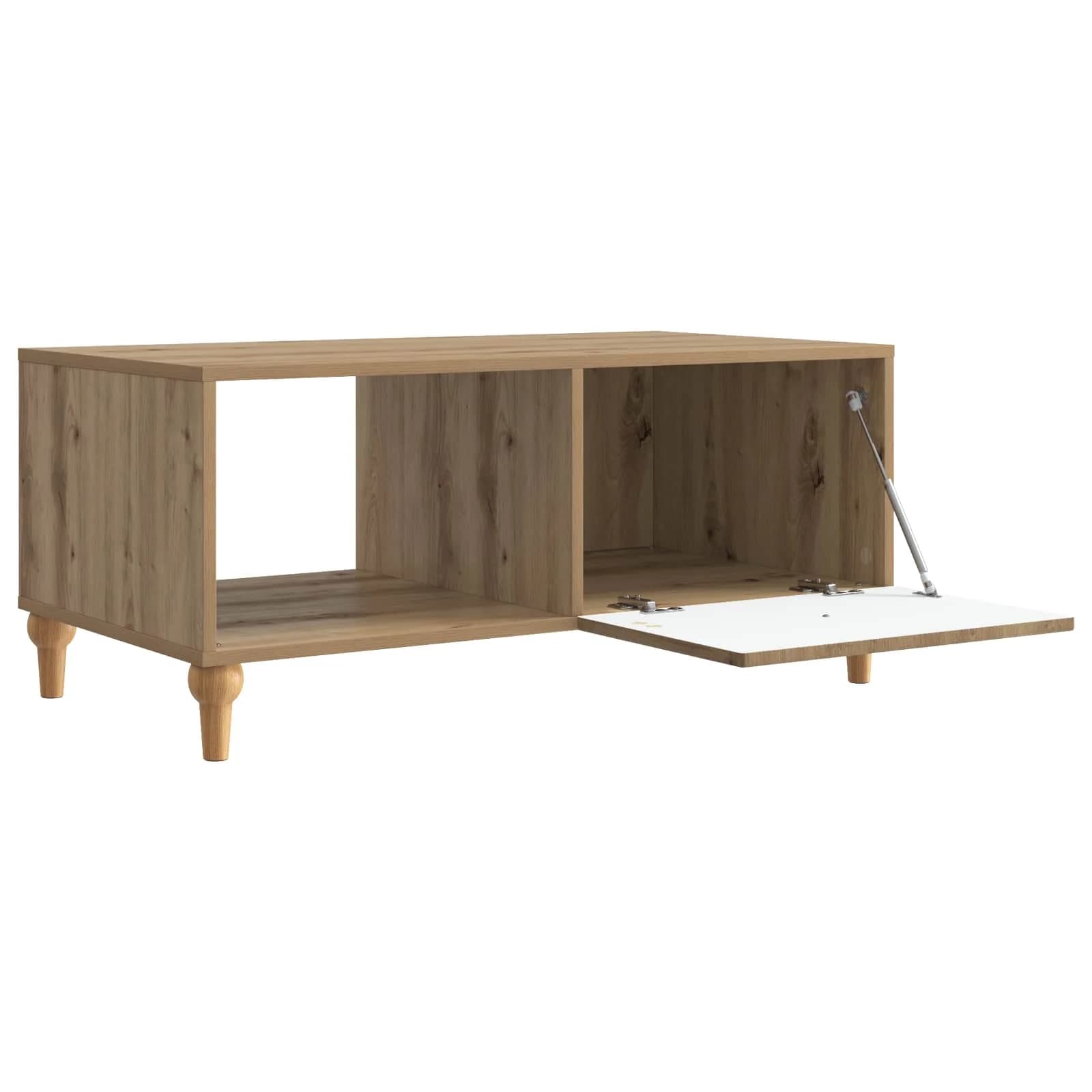 Klubska miza Artisan hrast 90 x 50 x 40 cm Inženirski les - slika 4