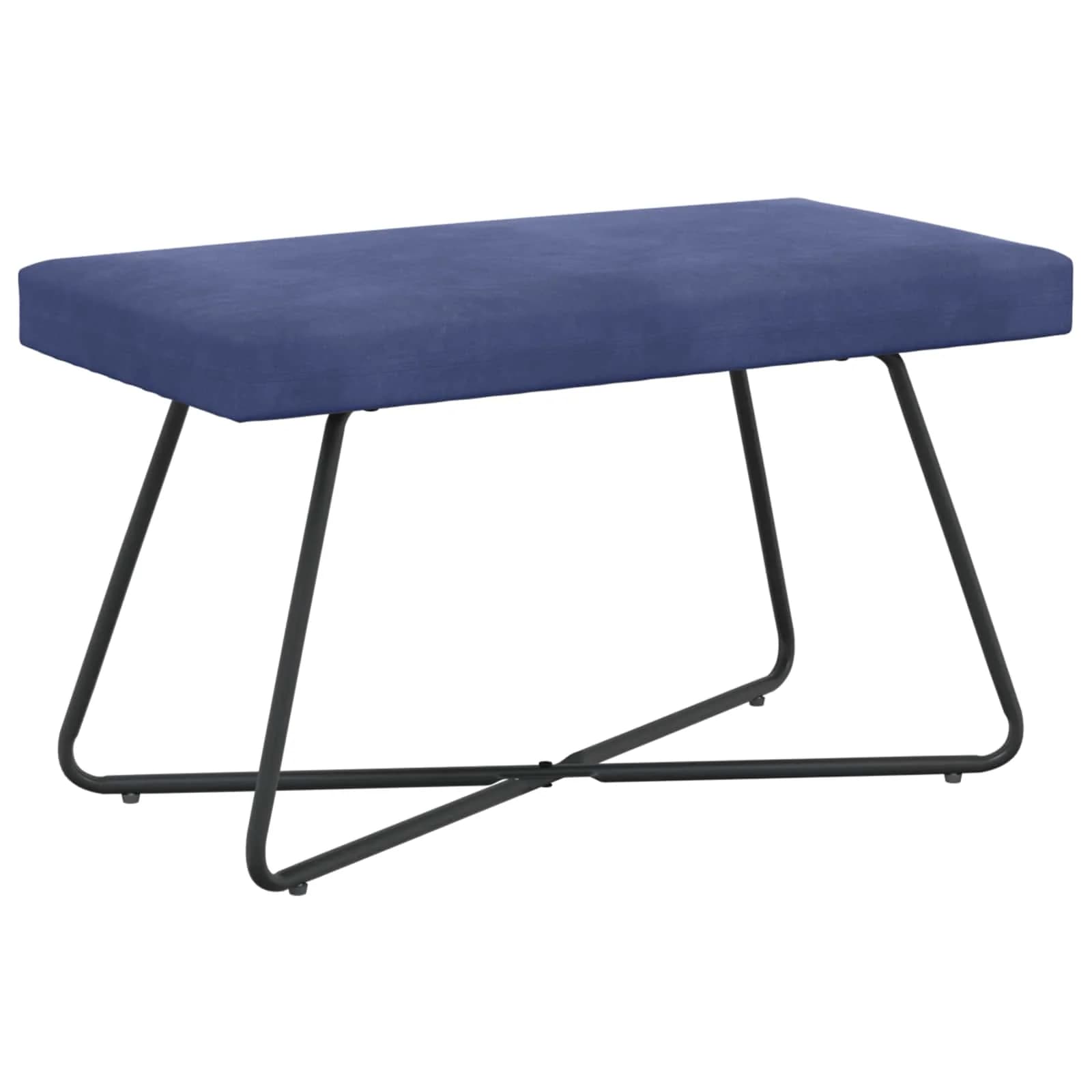 klop Policijska modra 80 x 40 x 45 cm Žamet - slika 2