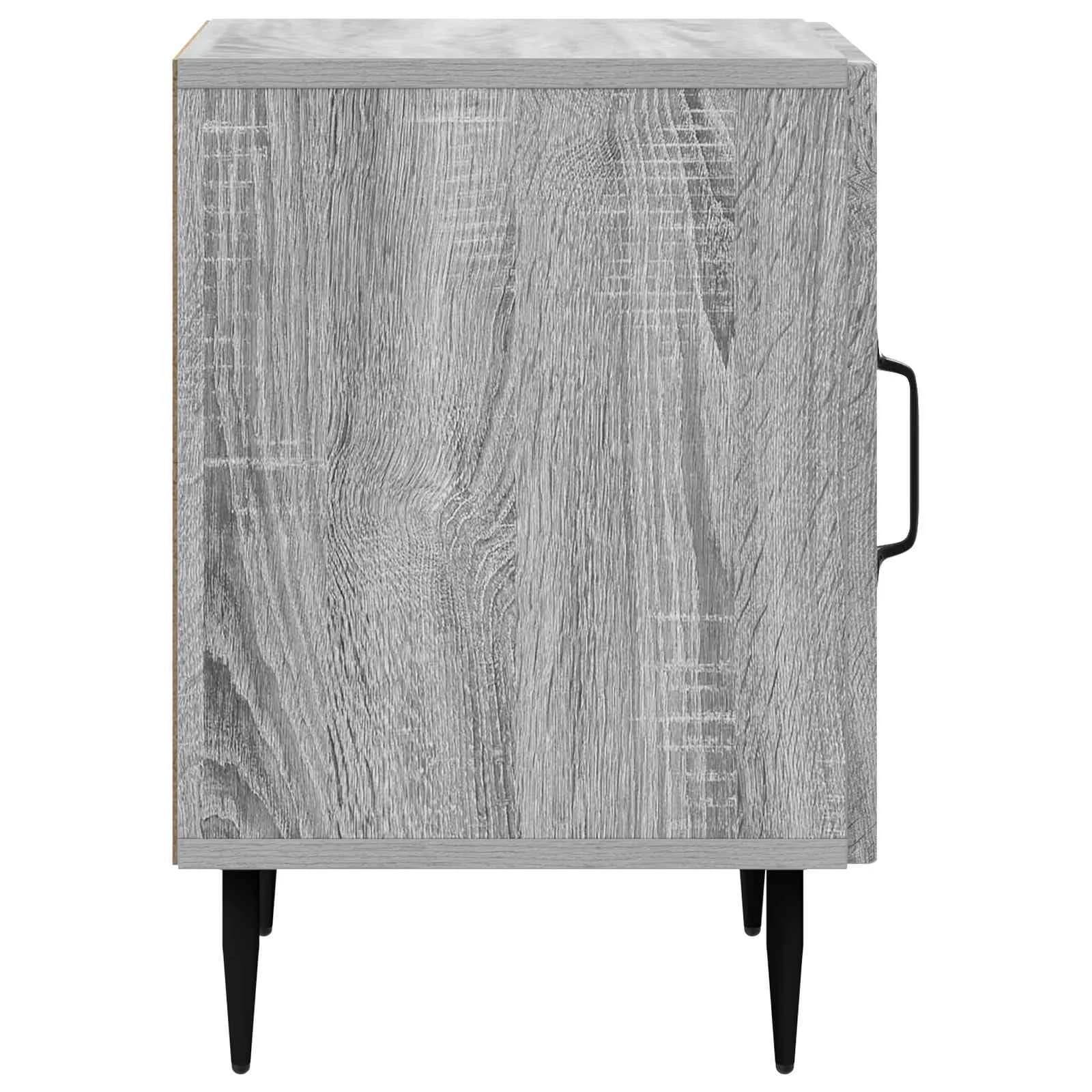 Nočna omarica Siva Sonoma 43 x 34,5 x 50 cm Inženirski les - slika 6
