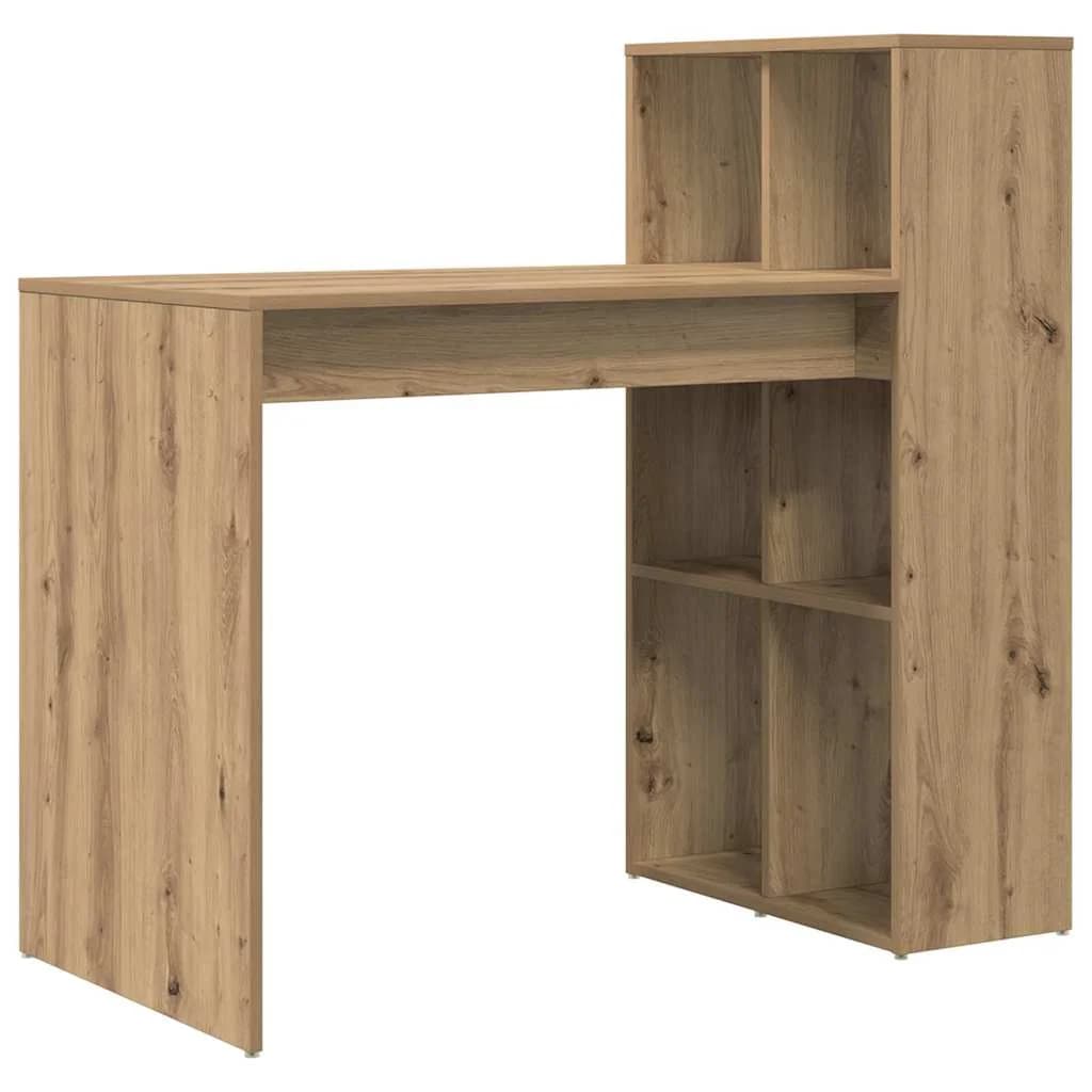 Miza Umetni hrast Inženirski les 108 x 55 x 103.5 cm - slika 2