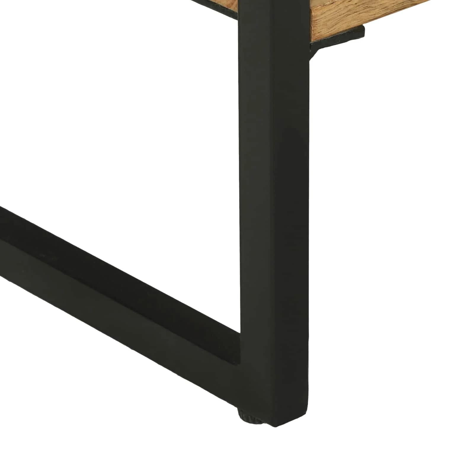 Konzolna miza Rjava 90 x 35 x 80 cm Masiven les akacije - slika 11