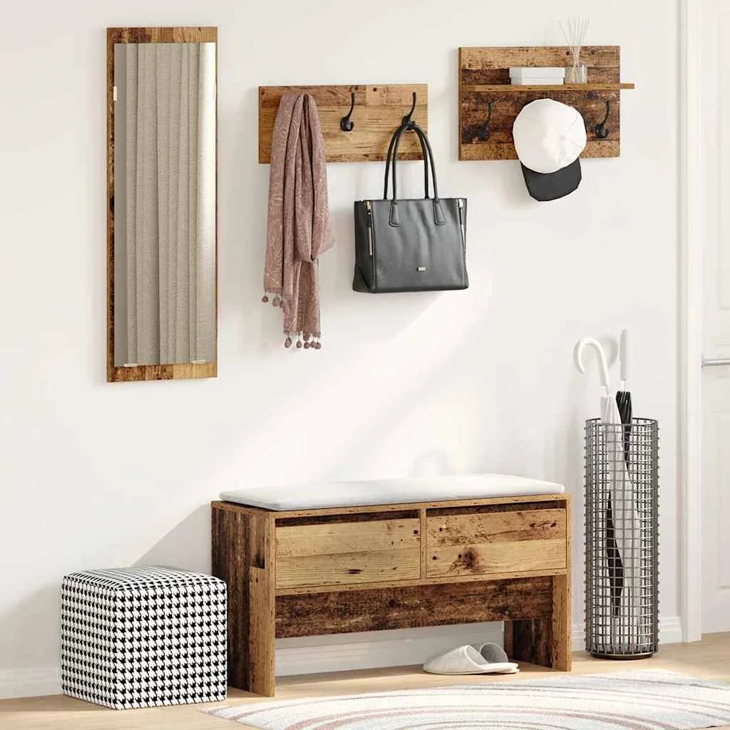 Komplet pohištva za predsobo 4 kos Star les 90 x 31 x 46,5 cm
