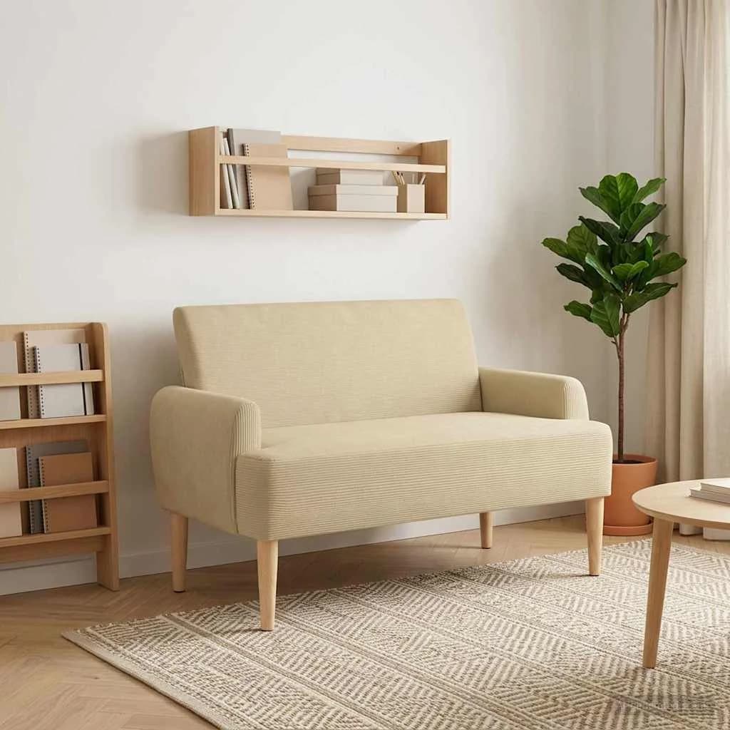 Dvojnica s gumbi Svetlo zelena siva 116 x 67 x 81 cm