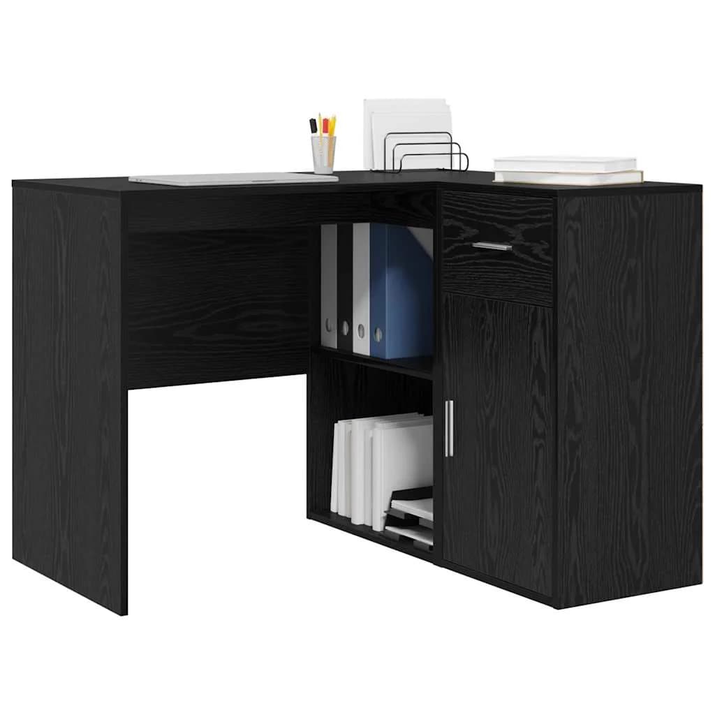 Kotniška miza s predalom Črna Orehovina 102 x 88 x 75 cm - slika 3