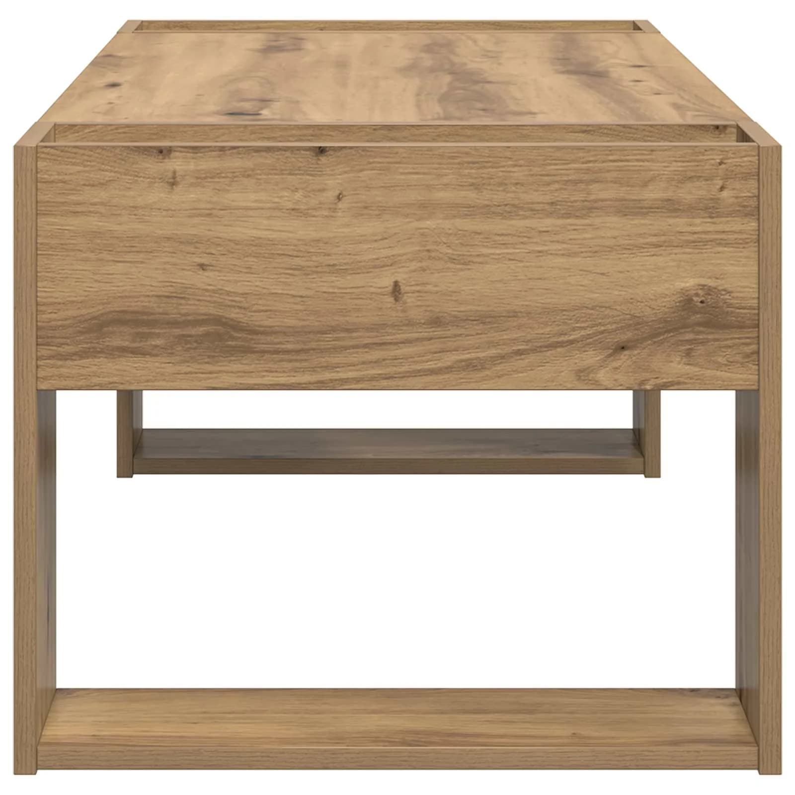 Klubska miza Umetni hrast 110 x 50 x 41 cm Inženirski les - slika 6