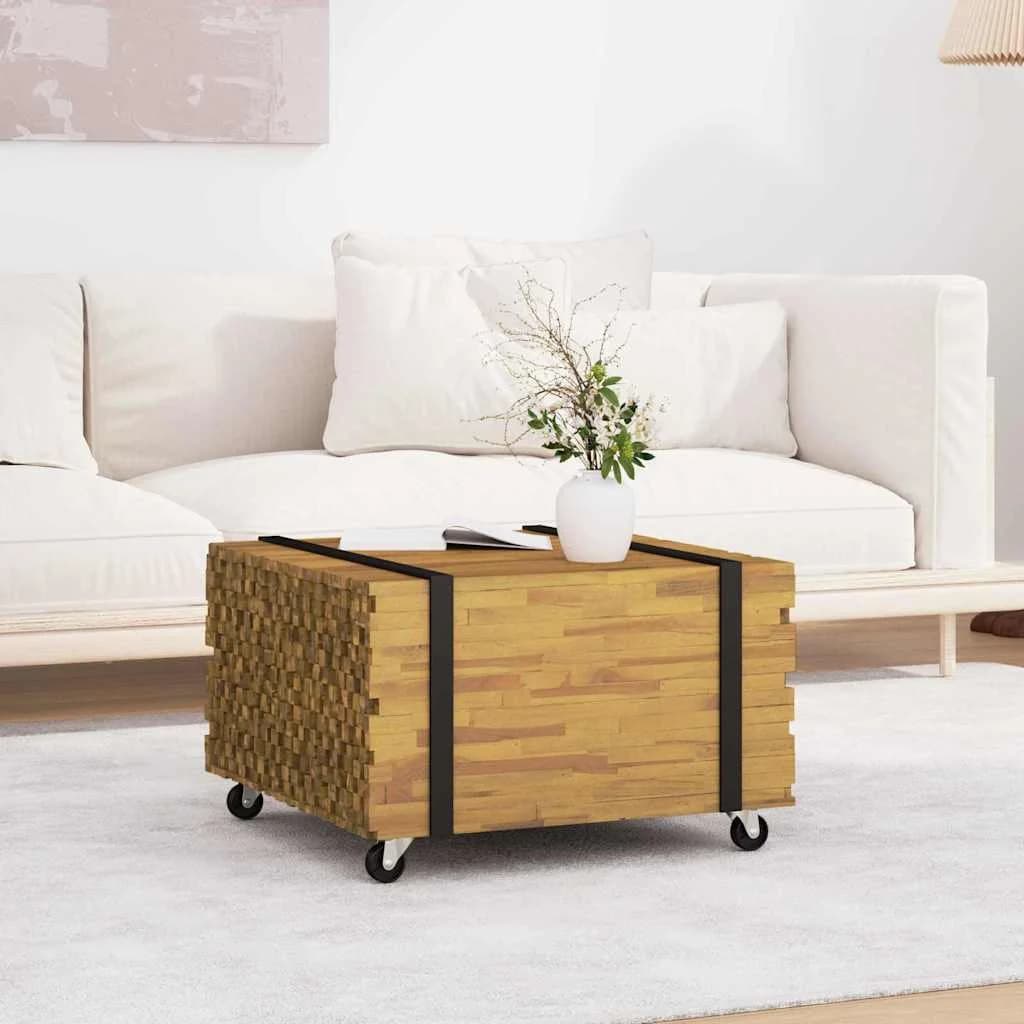 Klubska miza Rjava 60 x 60 x 38 cm Trden tikov les