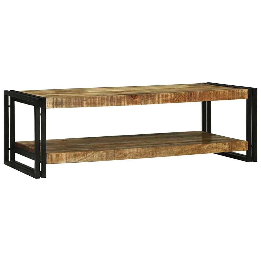 Klubska miza Rjava 120 x 50 x 38 cm Masiven les manga - slika 5