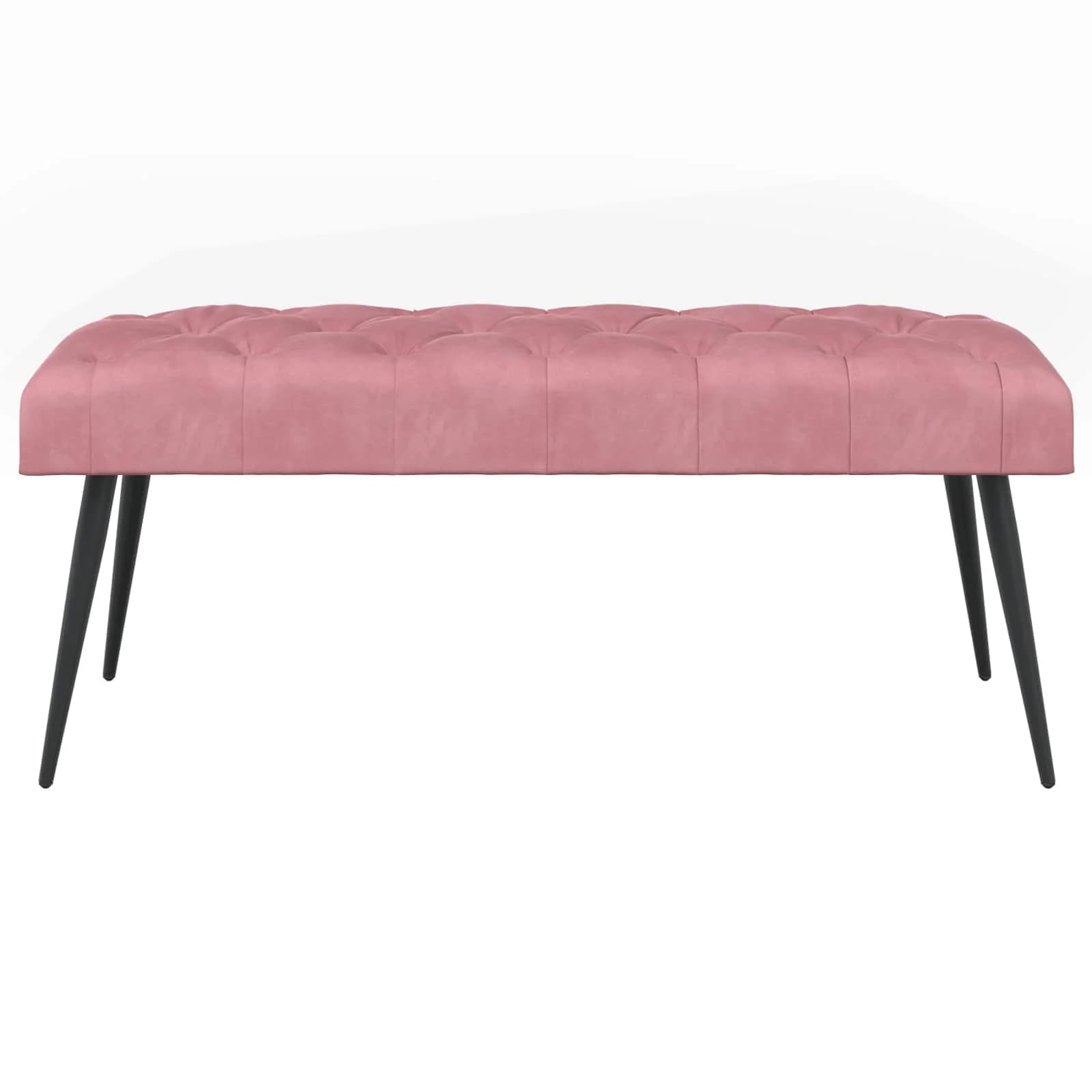 Klop s gumbnim oblazinjenjem Roza 110 x 40 x 46 cm Žamet - slika 5
