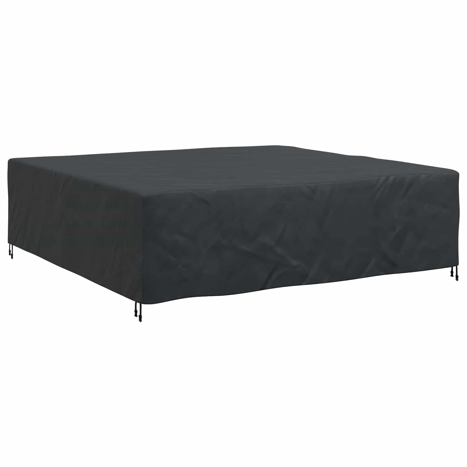 Prevleka za pohištvo Enobarvno Črna 260 x 260 x 90 cm 420D - slika 11