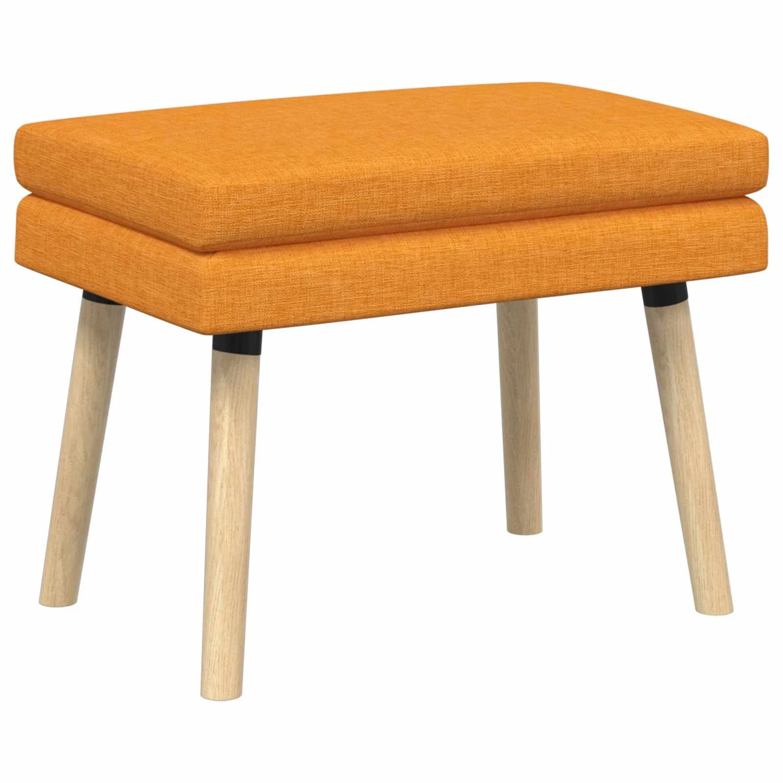 Dvojna klop Temno rumena 60 x 40 x 46 cm Blago - slika 2