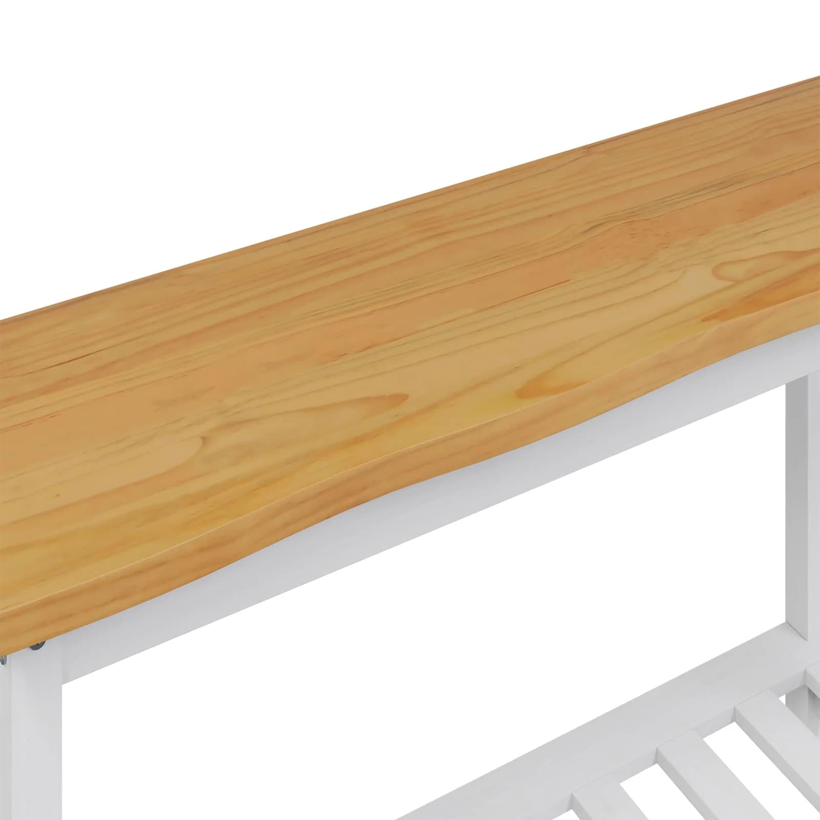 Konzolna miza EKAI Bela 112 x 35 x 76 cm Trdna borovina - slika 9