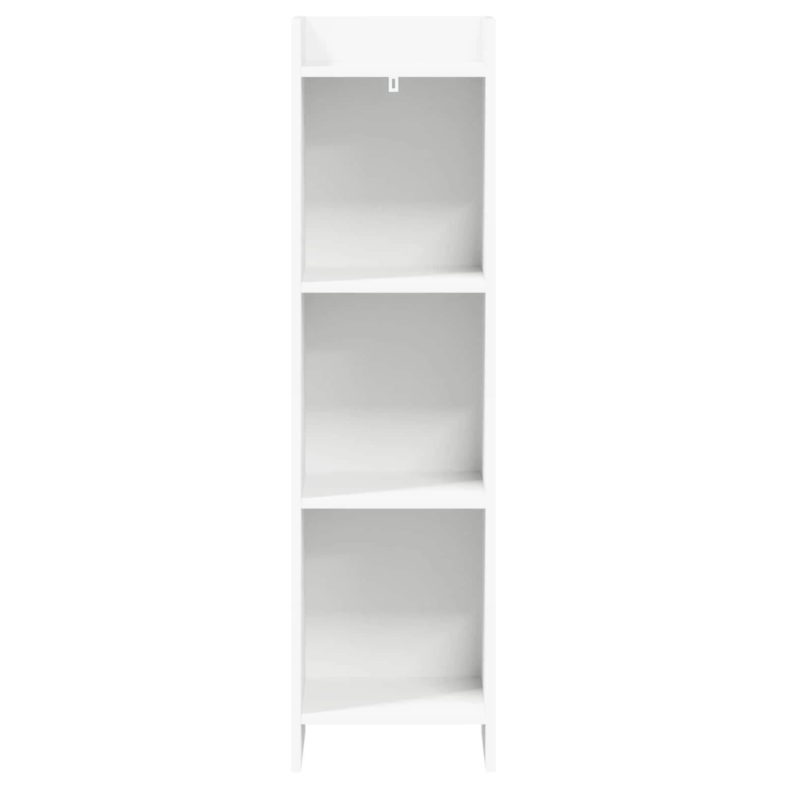 Knjižna omara Bela 30 x 30 x 111 cm Inženirski les - slika 4